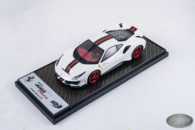 1/43 BBR Ferrari 488 Pista Italian White 🤝ALSO OPEN FOR TRADES