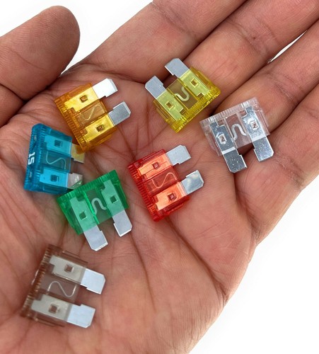 120 Assorted Car Truck Standard Fuses, White Mark - Picture 9 of 10