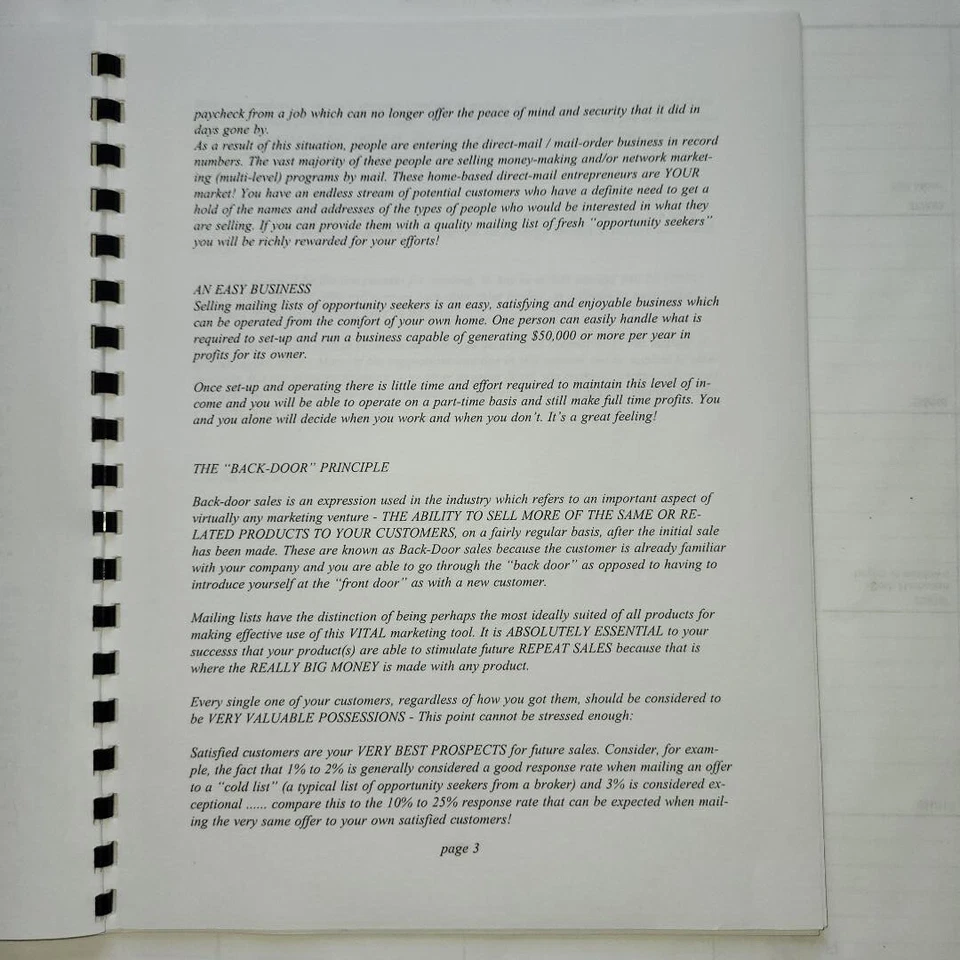 Opportunity Making Money Selling Direct Mail Leads Working From Home Guide!! - Image 3 of 4