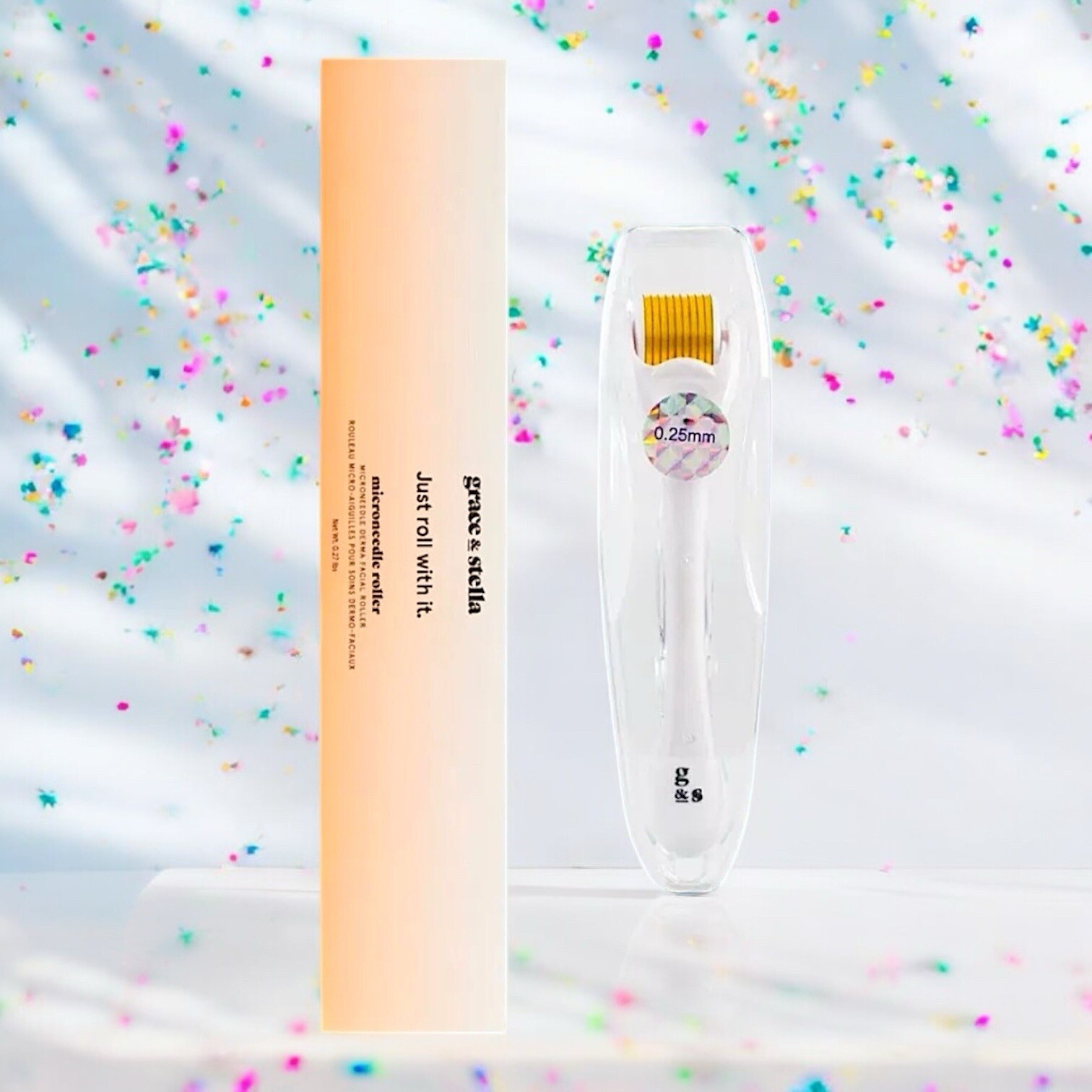 Grace And Stella Just Roll With It Microneedle Facial Roller Brand New In Box