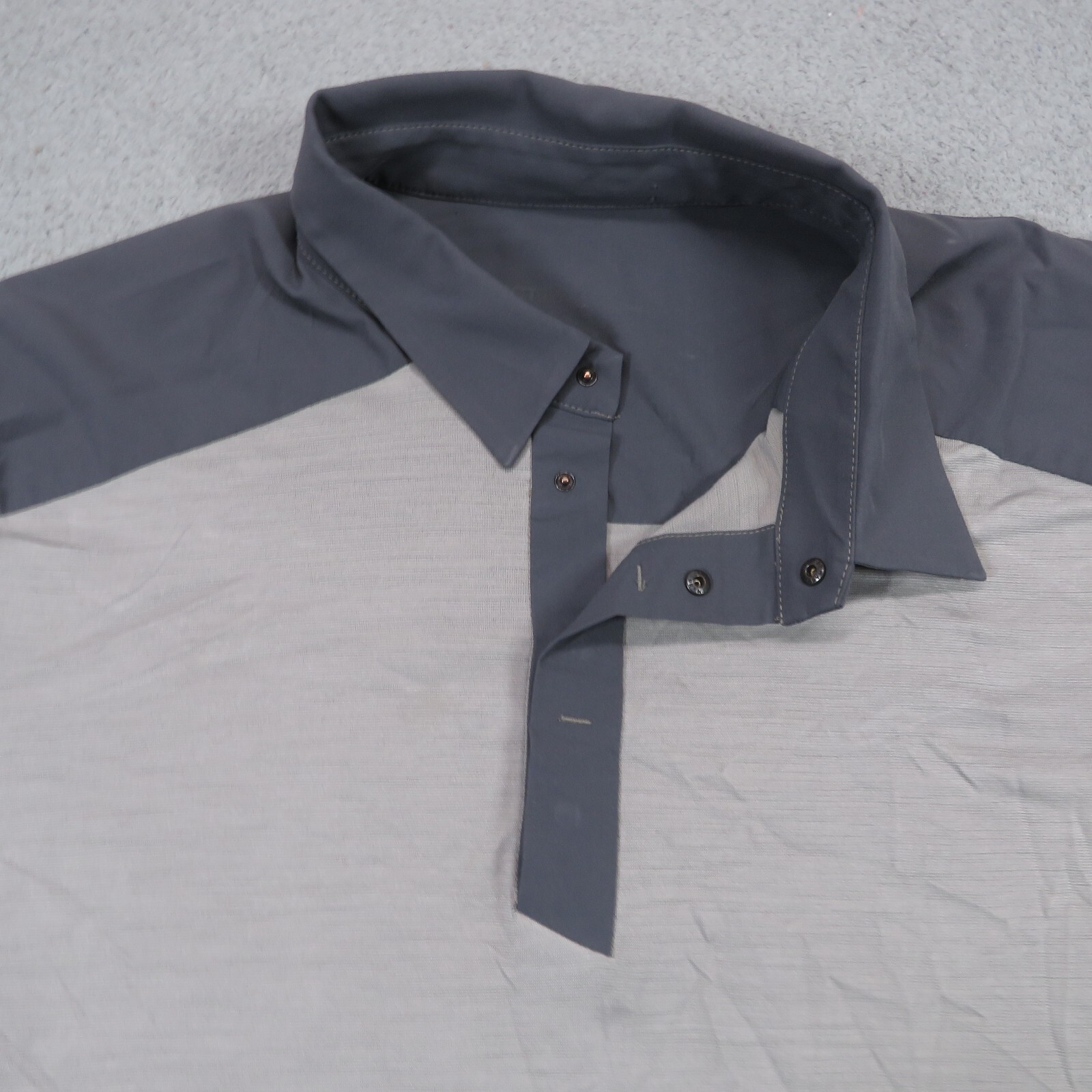 ARC'TERYX Polo Arcteryx uomo XL grigio misto lana strato base performance colletto a scatto