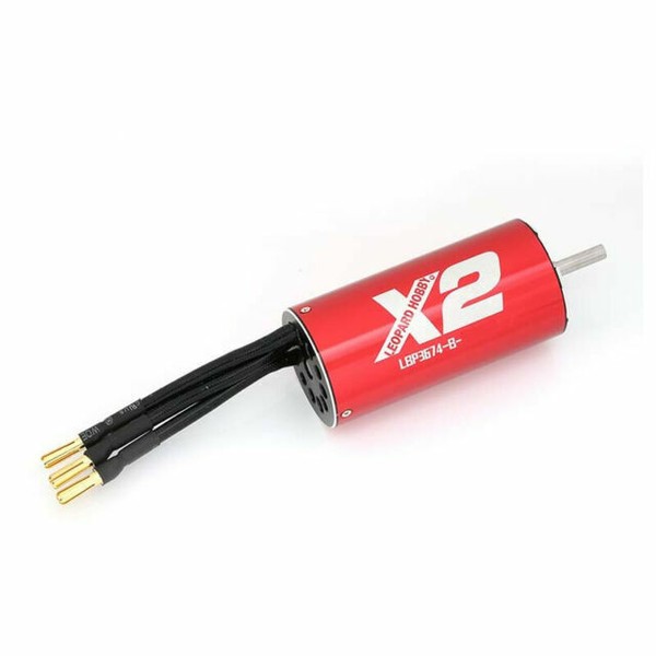 Leopard 3674 X2 4-pole Brushless Inrunner Motor 1900kv for RC Boat Car EDF USA for sale online