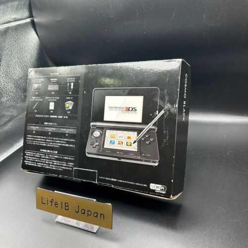 Nintendo 3DS Cosmo Black Portable Video Game Console Handheld System JP Import - Picture 5 of 13