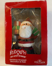 Kurt S. Adler Rudolph the Red Nosed Reindeer Santa Claus Christmas Ornament 2020