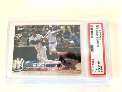 GLEYBER TORRES 2018 Topps Series 2 699 PSA 10 Short Print