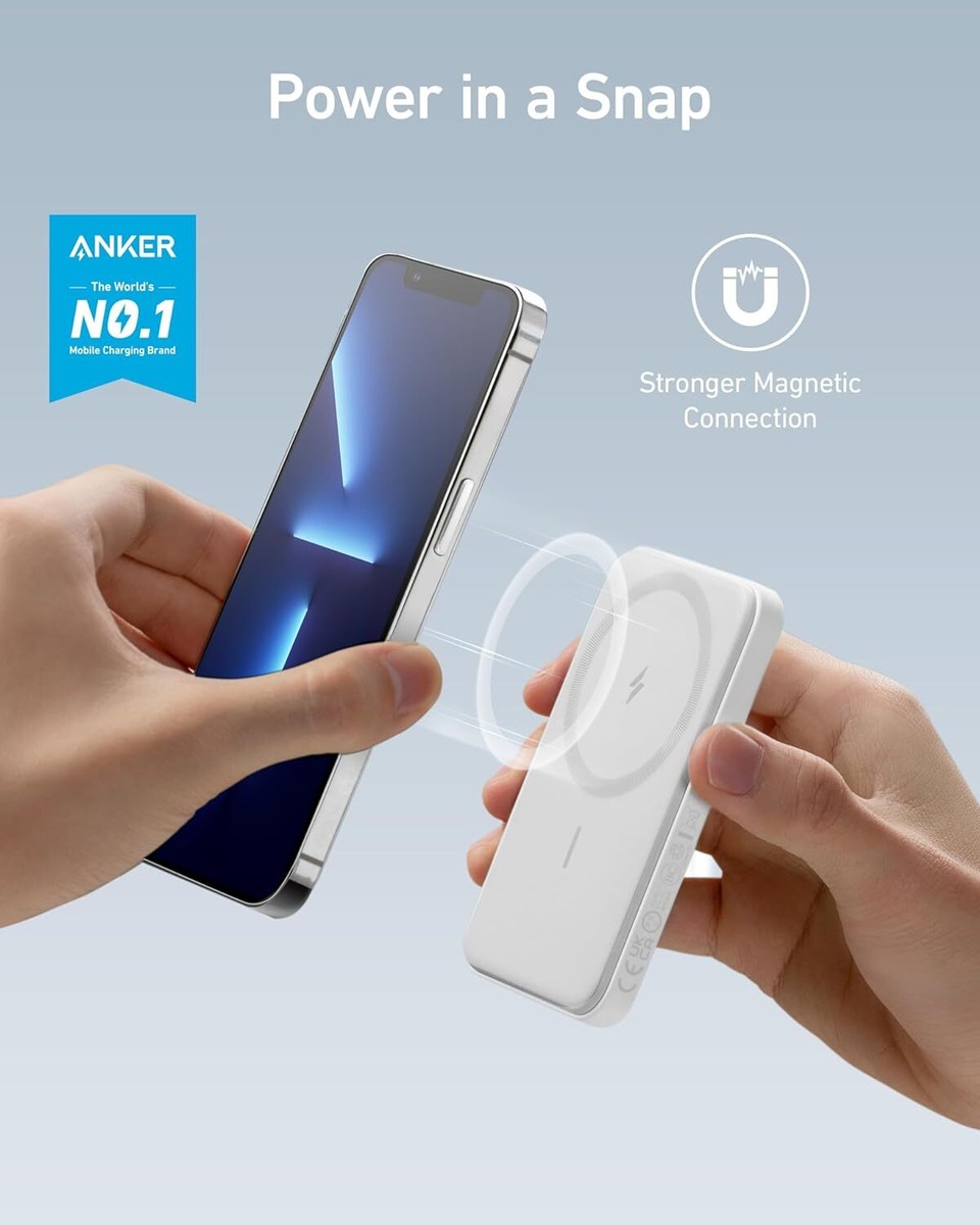 Anker MagGo Magnetic Battery Wireless Power Bank 5000mAh for