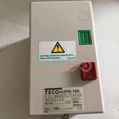 1PCS NEW TECO HUPB-18K 380V 17-24A 3Phase Control Motor Magnetic Starter