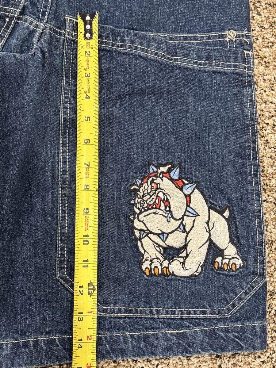 JNCO Jean Shorts Vintage Bulldog Tag 30 Grail Jorts 90s JNCO Jean Shorts Vintage Bulldog Tag 30 Grail Jorts 90s