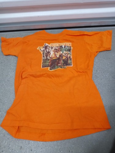 VINTAGE 80s STAR WARS RETURN OF THE JEDI EWOKS IRON ON t-shirt sm 14-16 1983 - Picture 2 of 4