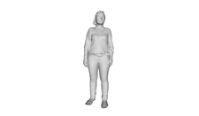 Printle D Femme 081--Young Woman Standing Casual Figure for Dioramas Train Sets