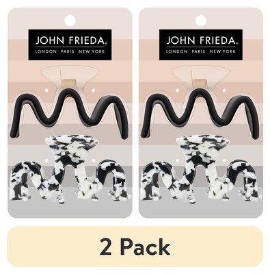 (2 pack) JOHN FRIEDA HAIR CLAW CLIPS