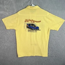 Vintage 80s Hi Performance Chevrolet Funny Car Racing Polo Shirt Adult Large Men
