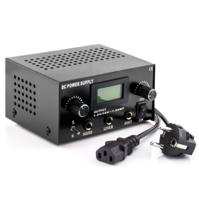 Tattoo Netzteil LCD Digital Tattoo Power Supply Netzgerät Stromversorgung Black