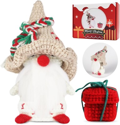 Christmas Elf w/ Acorn Hat Crochet Kit Beginners Starter Amigurumi w/ Tutorial