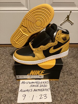 DS 2021 Nike Air Jordan Retro 1 OG High Pollen GS Sz 6Y/Women s Sz 7.5