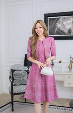 Thai style Dress Traditional Skirt Fashion Beautiful Top-Set-Casual elegant 01