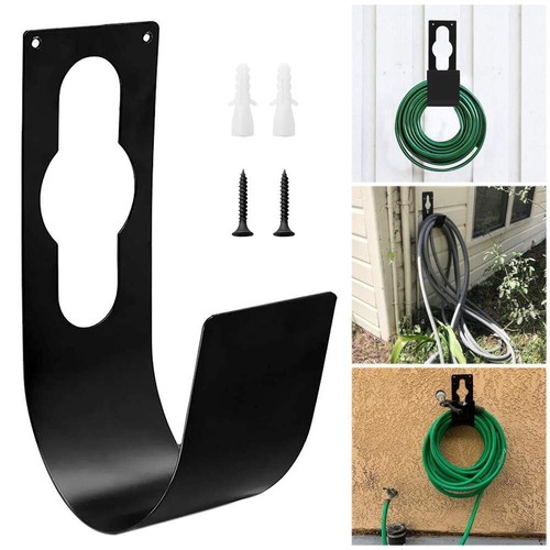 2 Pack Heavy Duty Garden Hose Wall Mount Hanger Hook for 150ft Water Holder