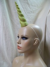 Gold Glittery Unicorn Costume Horn Fantasy Mythical Legendary Magical Woodland