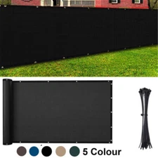 Privacy Fence Screen Windscreen Mesh Shade Tarp Cover Commercial Grade 130 GSM