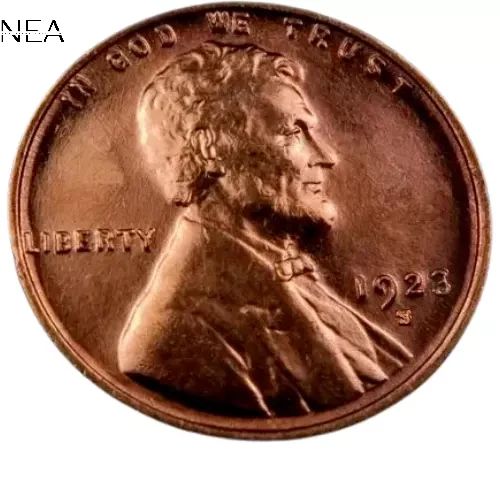 1923-S Lincoln Wheat Penny Cent ~ Gem BU (red) ~ Semi-Key Date!