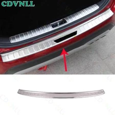 For Audi Q3 RS Q3 2019-24 Silver Titanium Outer Rear Bumper Protector Sill Plate