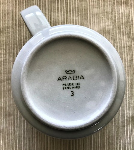 Vintage ARABIA of FINLAND KARELIA Pottery Coffee/Tea Cup & Saucer Set of 12 - Picture 6 of 10