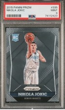 ? 2015 Panini Prizm #335 Nikola Jokic Rookie Card PSA 9 MINT ?. rookie card picture