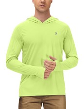 Mens UPF 50 Long Sleeve, Sun Hoodie Fishing Shirts for Men, UV Protection Ho...