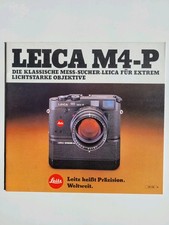 Prospekt Leitz LEICA M4-P  Die klassische Mess-Sucher-Kamera