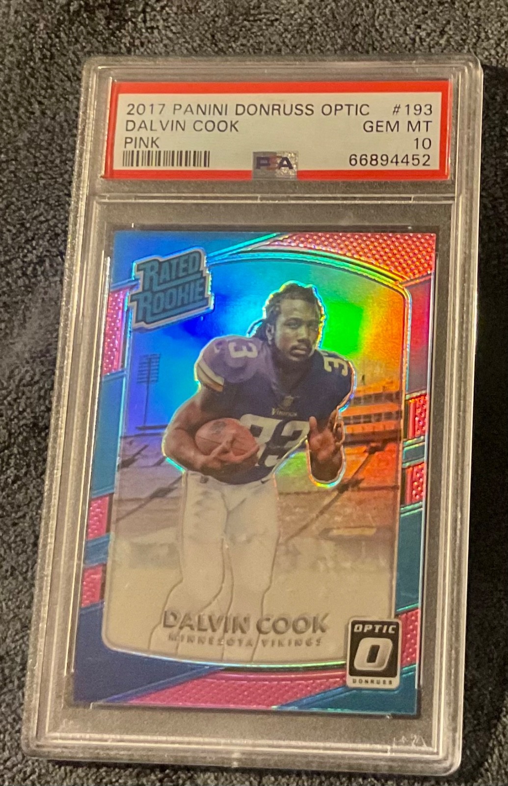 Dalvin Cook Panini Donruss Optic #193 Pink
