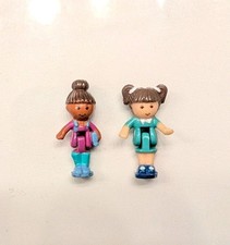 Vintage Polly Pocket 1993 casa scuola ricambio Mitzi & Dixie aka Maria bambole