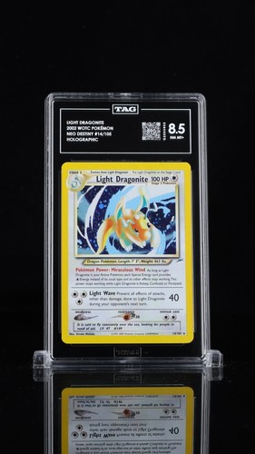 Light Dragonite (Unlimited) graded TAG 8.5 for sale on eBay