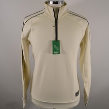 Men's Emporio Armani EA7 White Taped Logo 1/4 Zip Sweatshirt Medium RRP £110