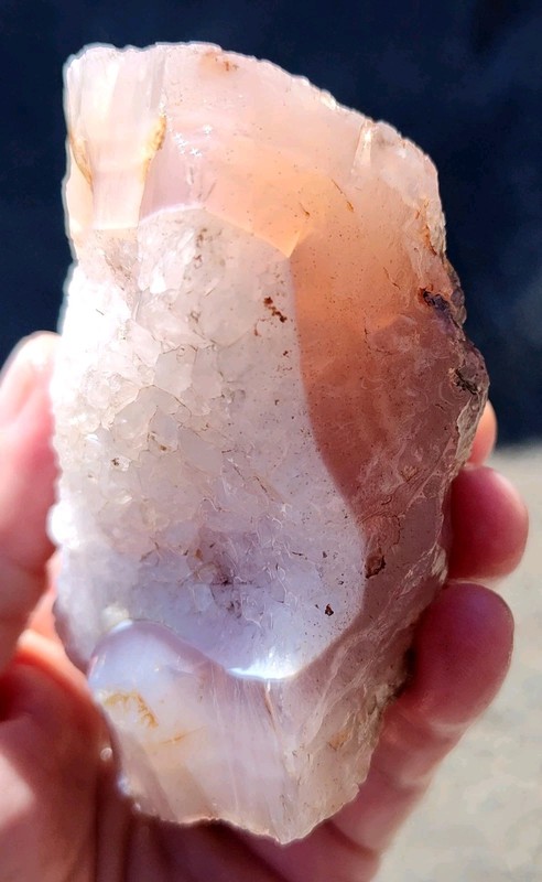rawk11: 0.8LB Paulina Pink Petrified Limb Cast Rough-Pink Chalcedony-Oregon!