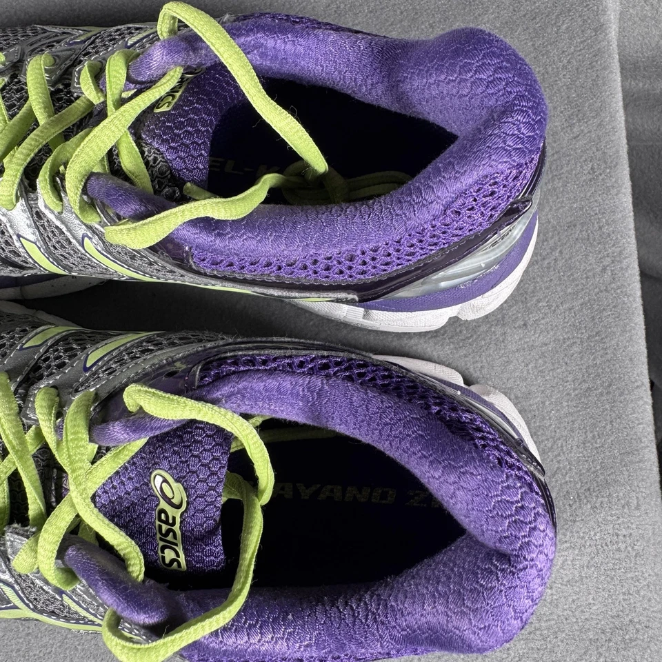 Asics Gel-Kayano 21 Shoes Womens Size 9.5 Purple Gray Running Stability Sneakers - Image 4 of 4