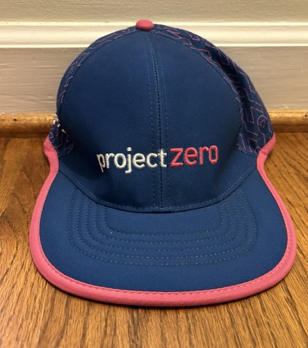 Women's Mizuno Project Zero Fleet Feet BCRF Running Hat - Blue/Pink
