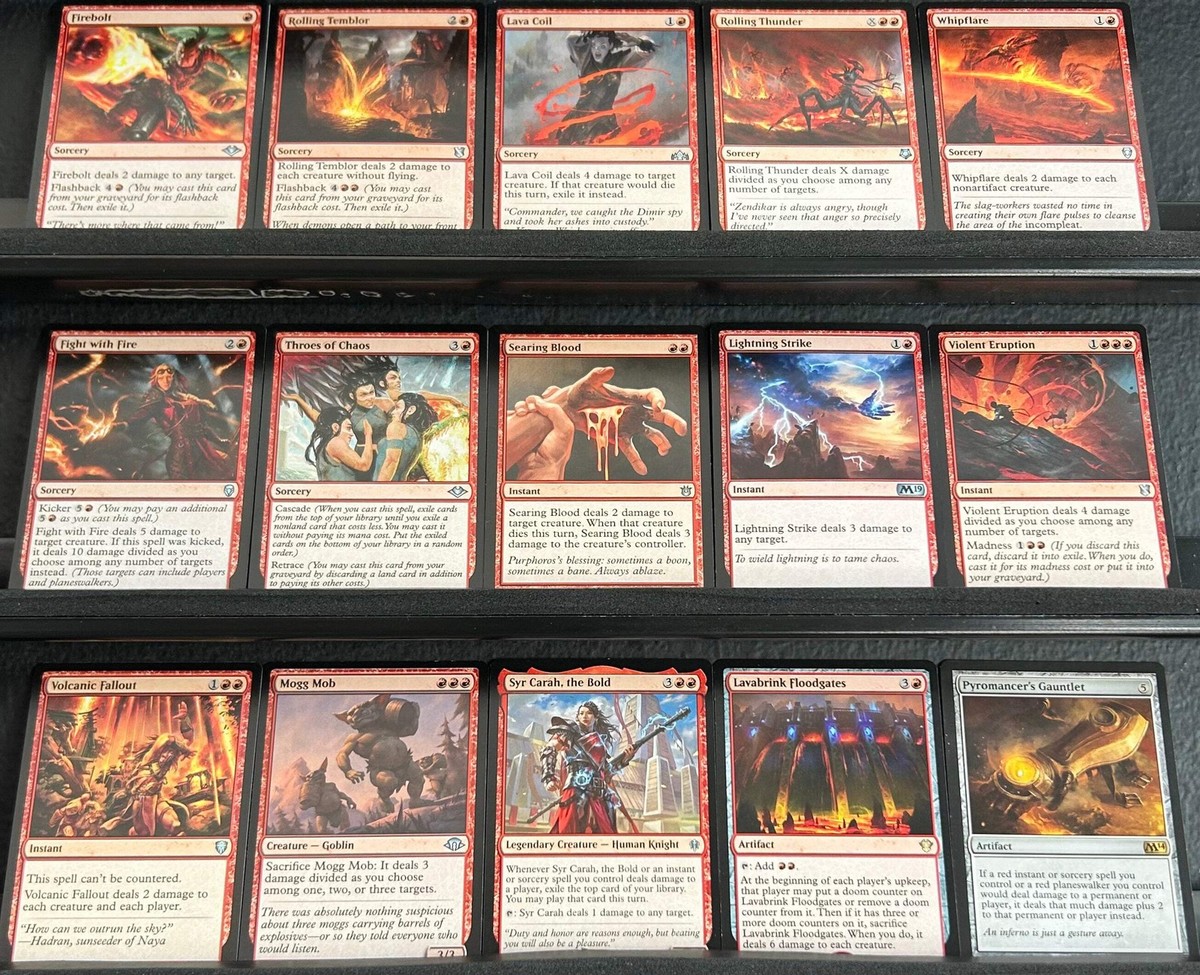 red burn deck mtg commander Amazon.com: Red Burn Deck - Very Powerful - Modern Legal - Custom Built -  Magic The Gathering - MTG main image 0