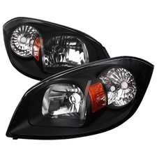 Black Clear Headlights For 2005-2010 Chevy Cobalt L R Pair Headlight Assembly
