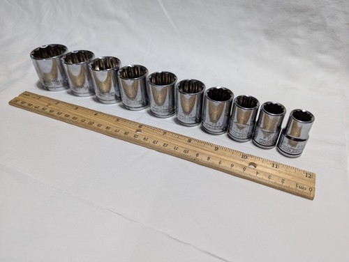 John Deere Tools Socket Shallow Set Fractional 1/2 Drive Tractor Farm