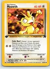 Meowth Common Team Rocket 1st Edition 62/82 Pokemon Card LP