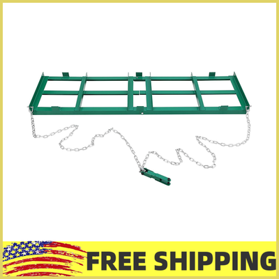 #ad 48quot; Drag Harrow Driveway Grader 4 ftTow Behind Lawn Rake for ATV UTV Tractor $67.99