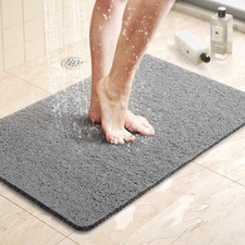 Shower Mat Bathtub Mat,24x16 inch, Non-Slip Bath Mat with Drain, Quick Drying PV