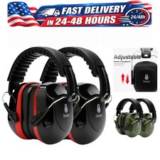2 Pack 34dB Noise Canceling Earmuffs for Shooting Hearing Protection