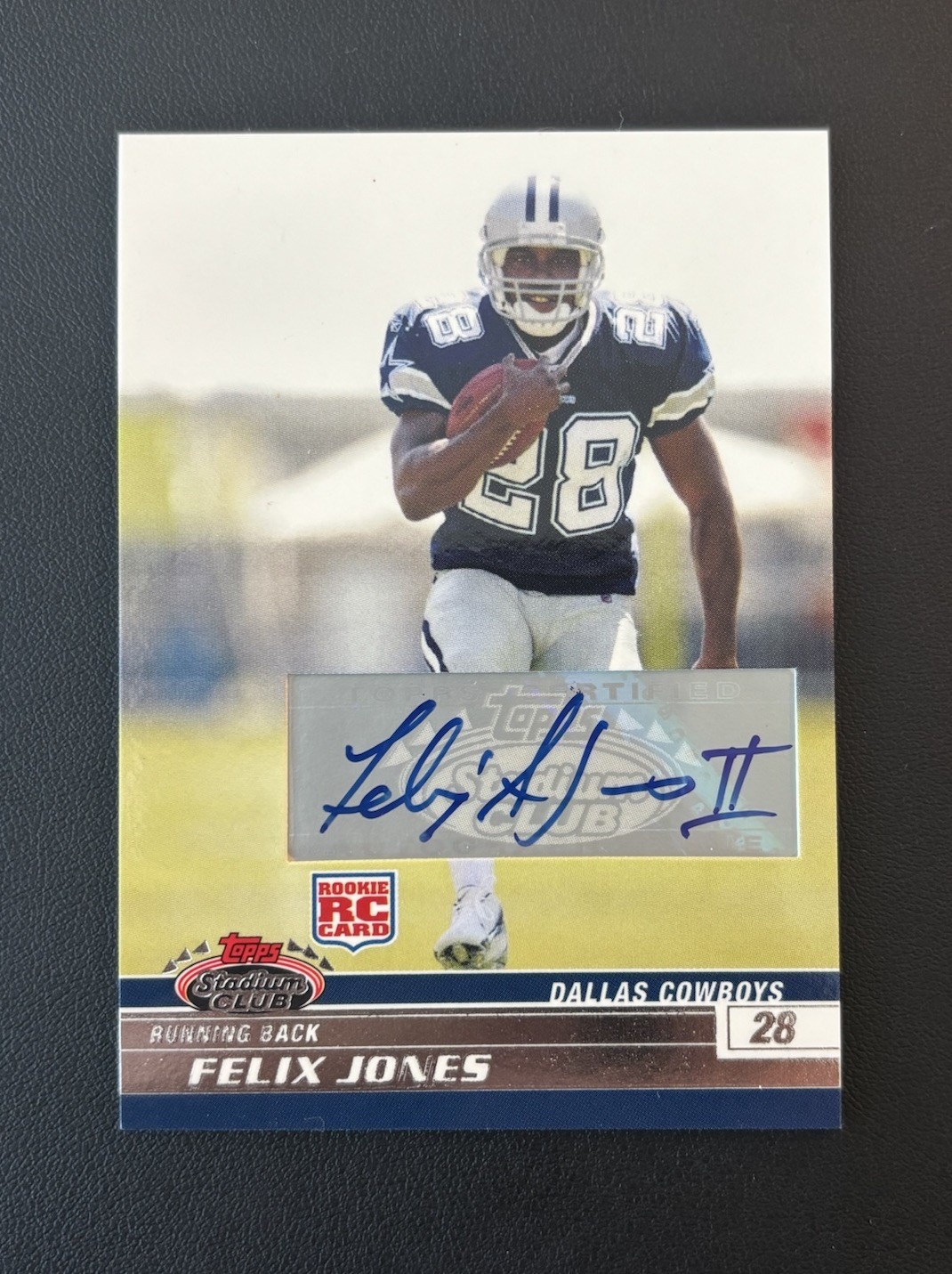 Topps 2008 Stadium Club Felix Jones #114 Rookie Autographs Auto RC Cowboys