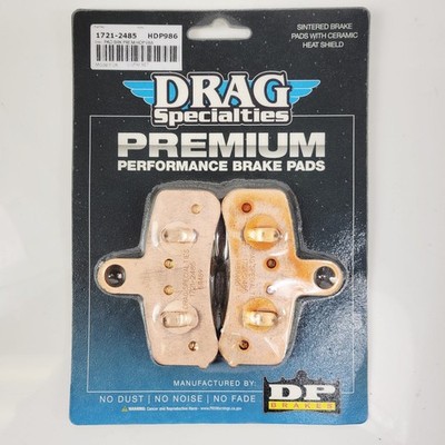 Drag Specialties 1721-2485 Sintered Metal Front Brake Pads Harley 08-17 Dyna