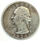 1954-S Washington Silver Quarter