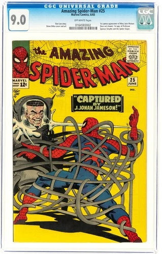 Amazing Spider-Man #25. CGC 9.0. 1st App MJ Watson. 1965-OLD CGC LABEL - 3/15/10