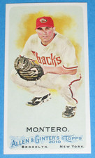 2010 Topps Allen & Ginter Mini No Card Number Back Miguel Montero Diamondbacks