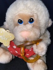 Vintage NWT Russ Berrie Baby Chee Chee Monkey Plush Pacifier RARE Butterfly Tag