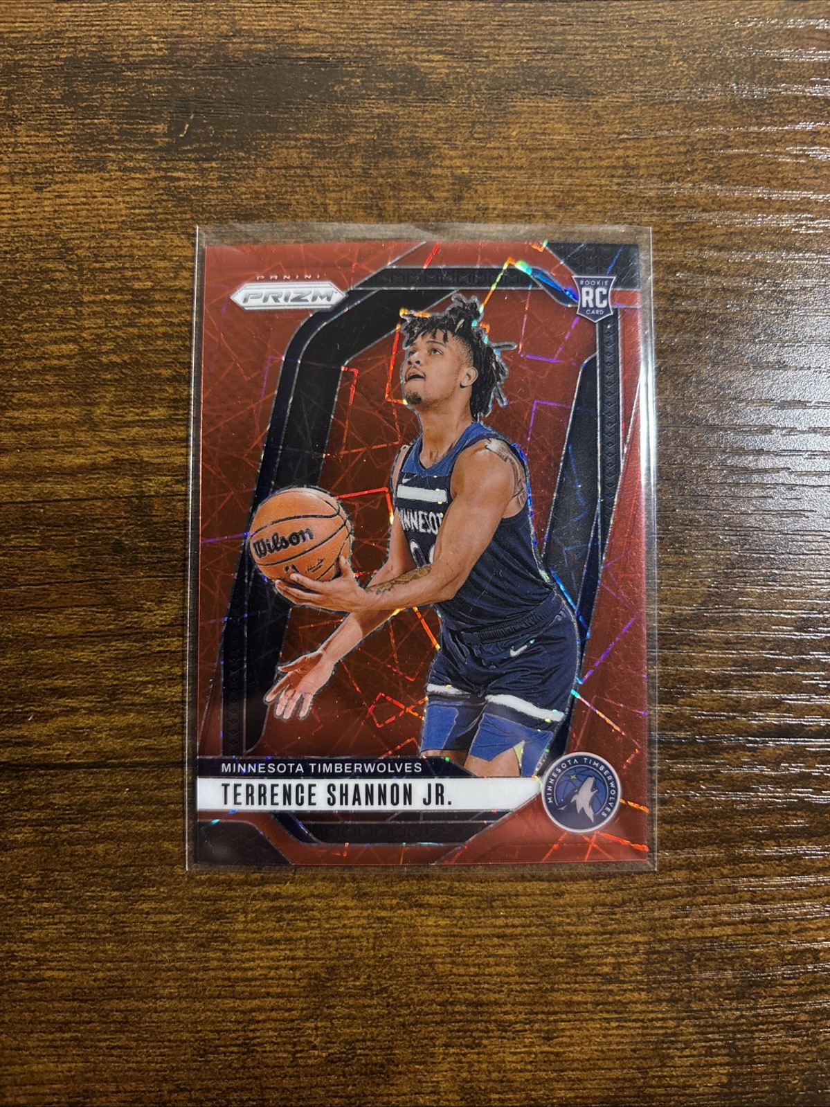 2024-25 Panini Prizm Terrence Shannon Jr. #224 Red Lazer Prizm /35 (RC)